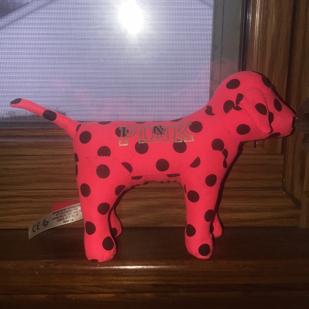 PINK stuffed animal dog